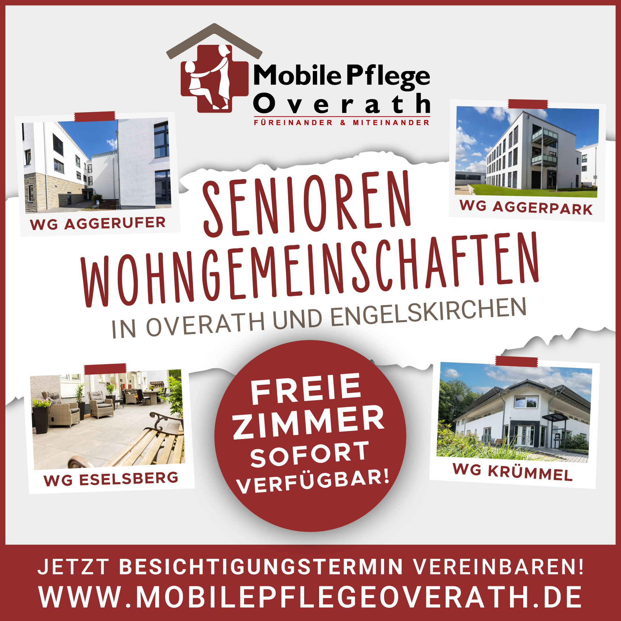 Zimmer frei! - Unsere Senioren Wohngemeinschaften in Overath und Engelskirchen